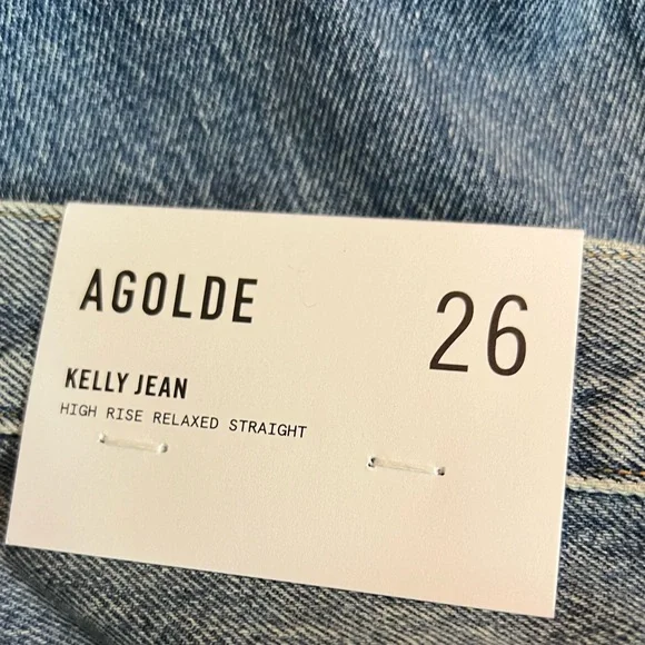 NEW AGOLDE KELLY JEAN HIGH RISE RELAXED STRAIGHT SIZE: 26